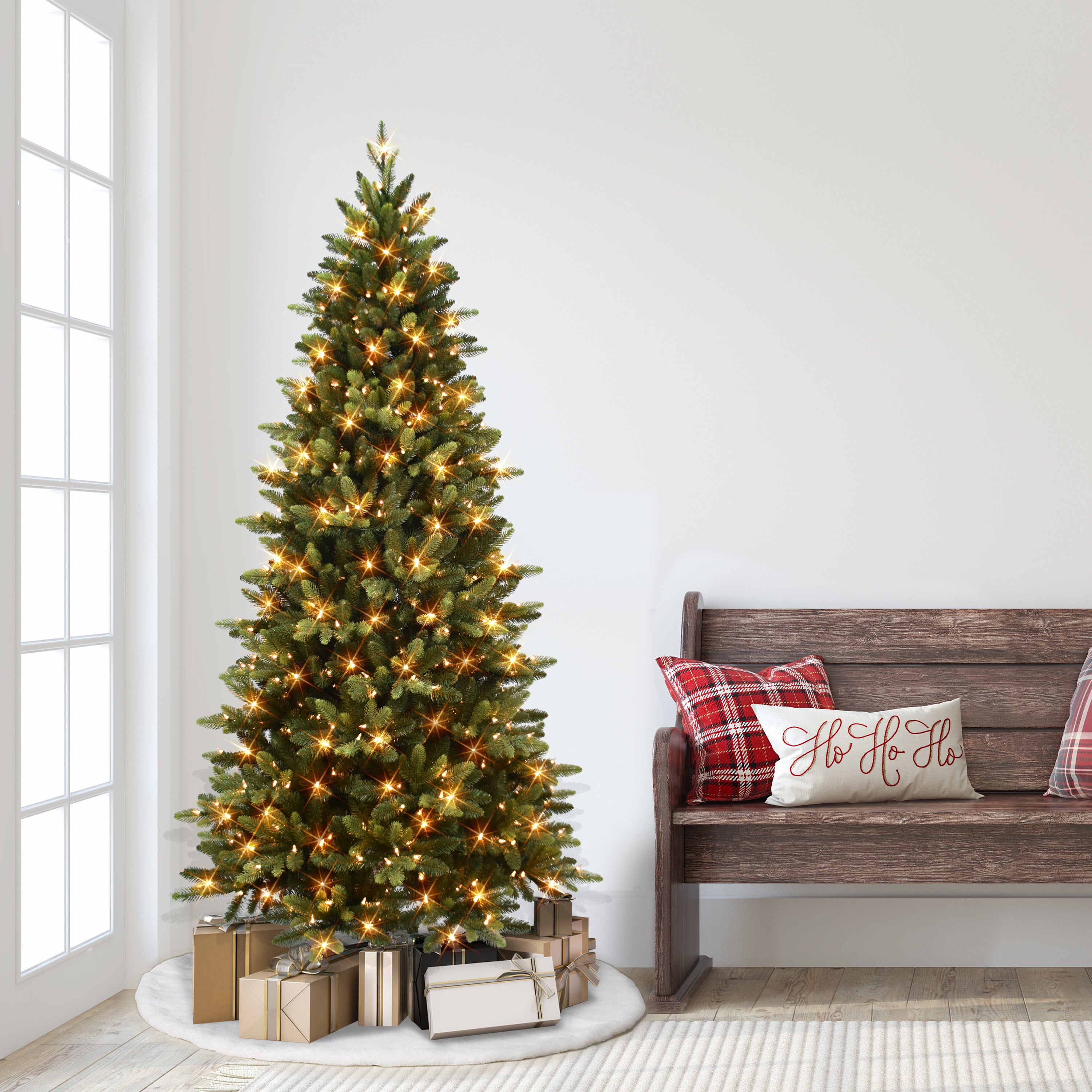 6.5ft Pre-lit Slim Westford Spruce Christmas Tree